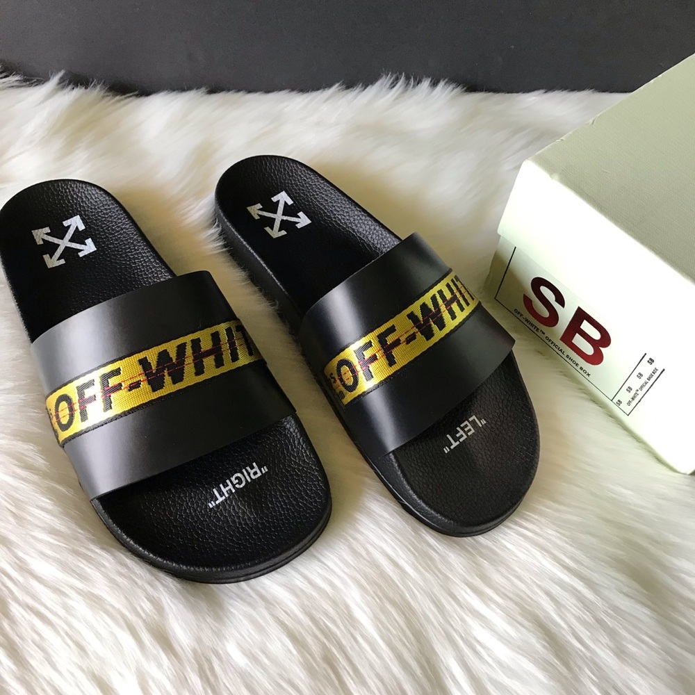 Off White Industrial Slides